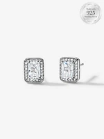 Timeless Emerald Halo Stud Earrings