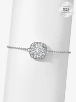 Brilliant Round Halo Bracelet