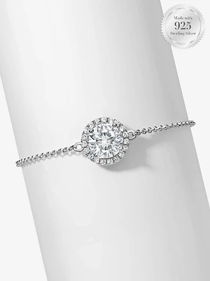 Classic Round Halo Bracelet