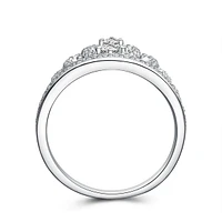 Dream Princess Crown Heart Ring Sterling Silver
