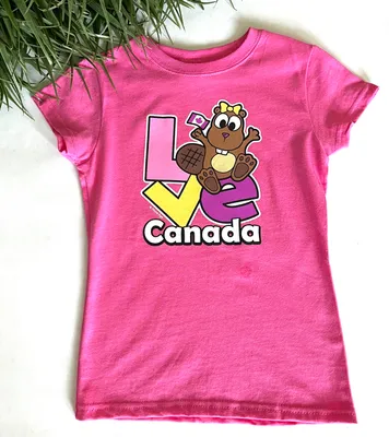 GIRLS BEAVER LOVE T-SHIRT