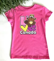 GIRLS BEAVER LOVE T-SHIRT