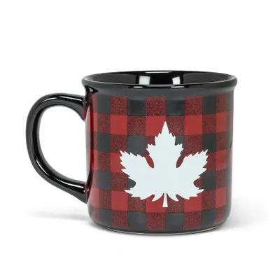 MAPLE LEAF CHECK MUG