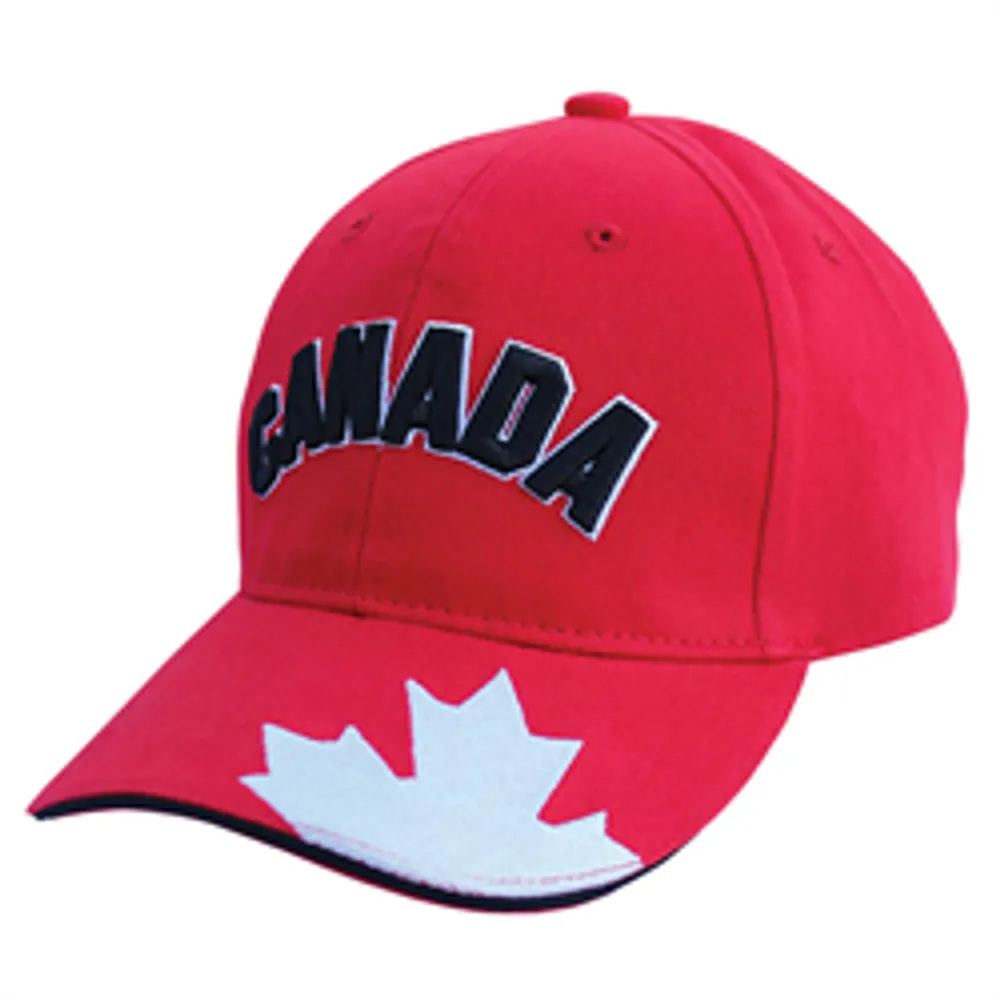 MAPLE LEAF ON BRIM HAT