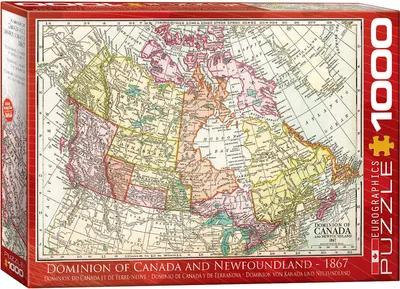 DOMINION OF CANADA ANTIQUE MAP PUZZLE