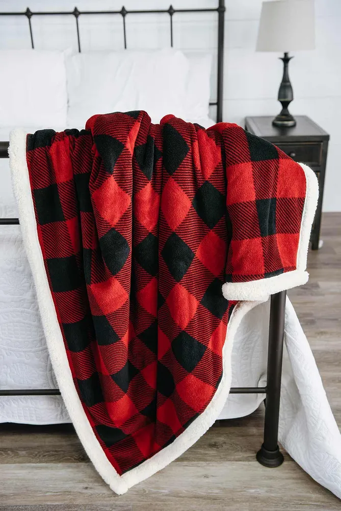 LAZY ONE PLAID BLANKET