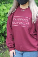 CAMPFIRES & COCKTAILS CREWNECK