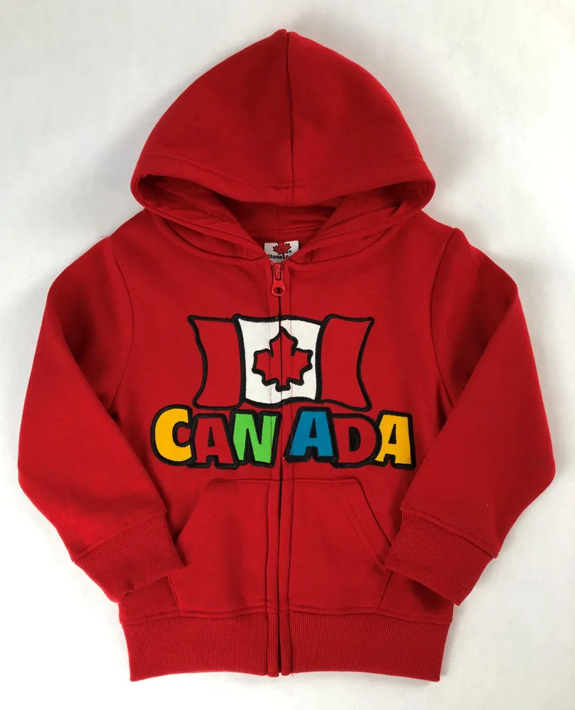 CANADA FUNKY FLAG ZIP UP TODDLER HOODIE