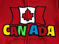 CANADA FUNKY FLAG ZIP UP TODDLER HOODIE
