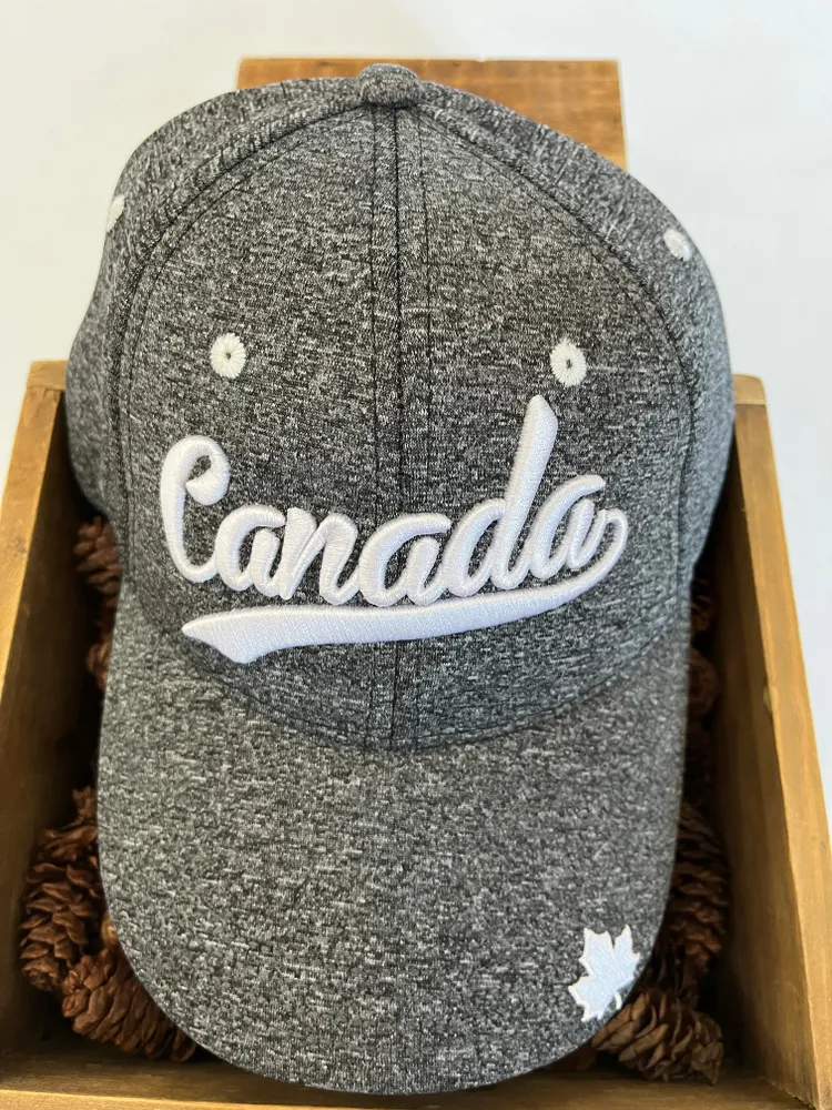 SCRIPT EMBROIDERED CANADA HAT