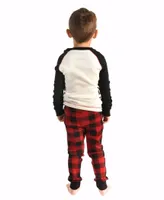 LAZY ONE MOOSE PLAID KID PAJAMAS