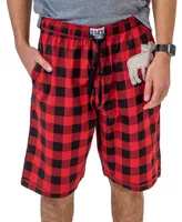 LAZY ONE MOOSE PLAID ADULT SHORTS