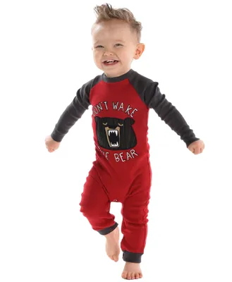 LAZY ONE DON'T WAKE THE BEAR INFANT UNION SUIT