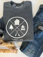 LAKE LIFE CIRCLE CREWNECK