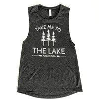 TAKE ME TO THE LAKE WOMENS TANK TOP