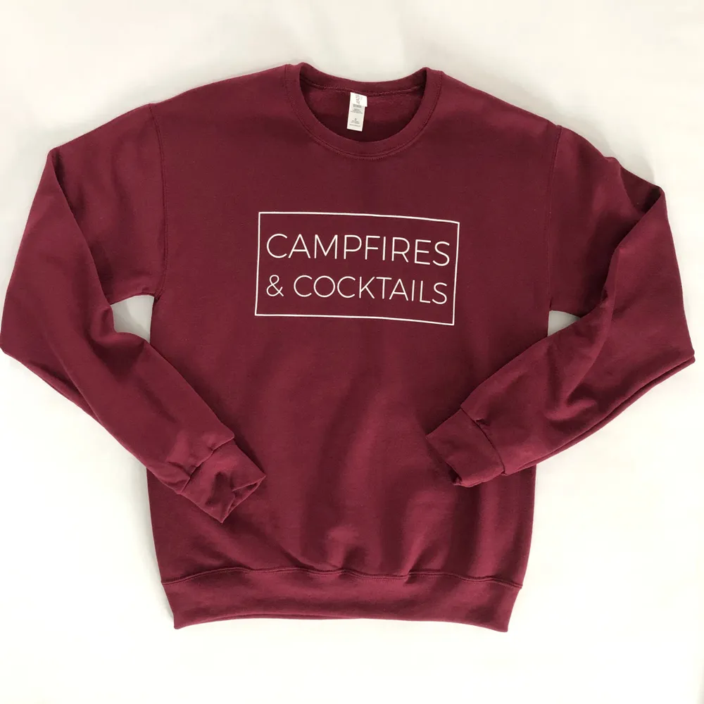 CAMPFIRES & COCKTAILS CREWNECK