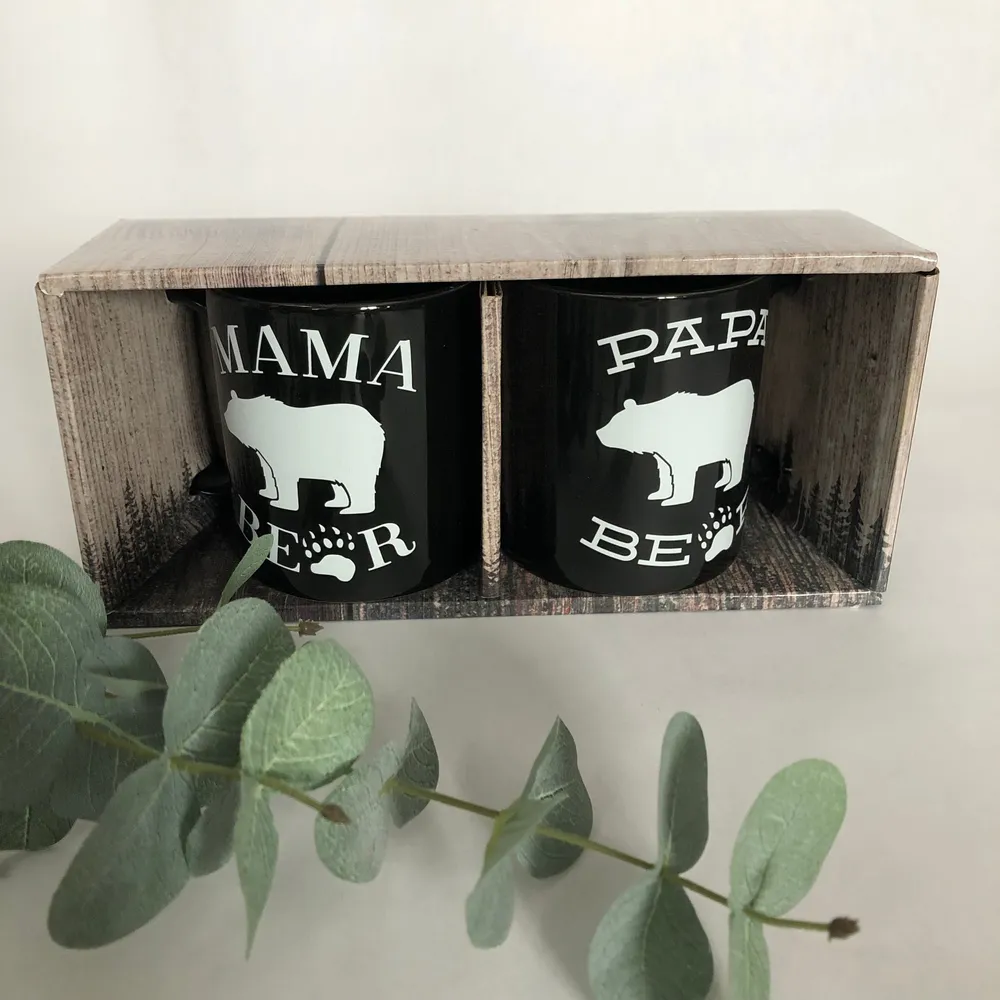 MAMA AND PAPA MUG SET