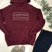 CAMPFIRES & COCKTAILS HOODIE