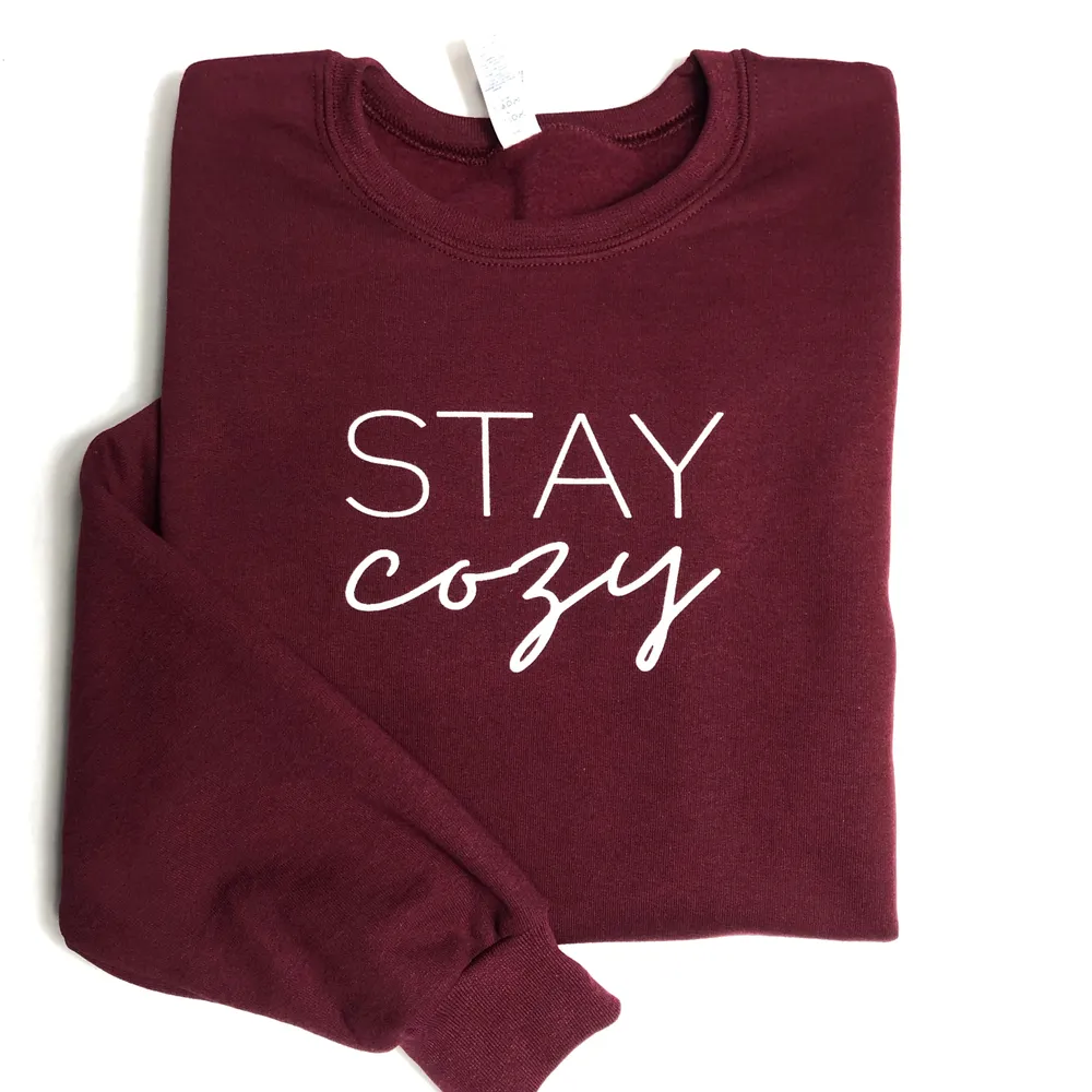 STAY COZY CREWNECK