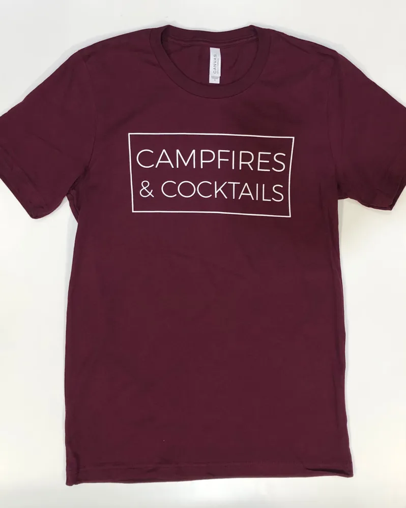 CAMPFIRES & COCKTAILS T-SHIRT