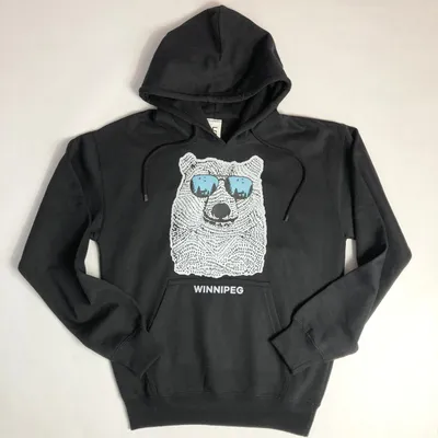 BEAR WEARING SHADES WINNIPEG HOODIE