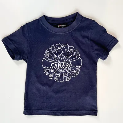 CANADA COLLAGE TODDLER T-SHIRT