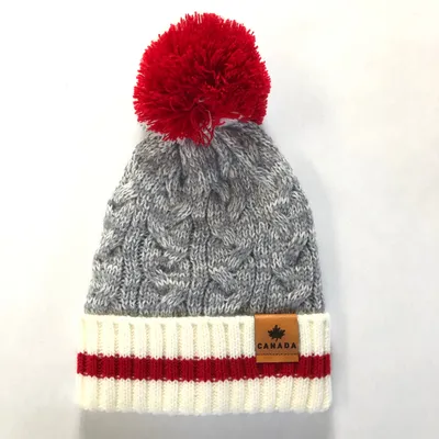 CABIN KNIT KIDS POM POM TOQUE