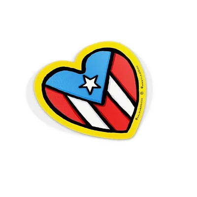 Bandera: PR Corazón (Sticker)