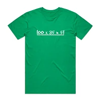 100 x 35 ≠ 51 (T-shirt)