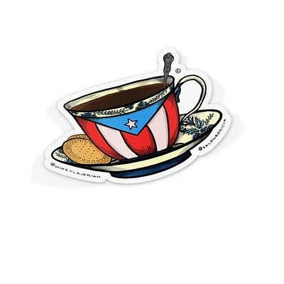Café y Galletas Marías (Sticker)