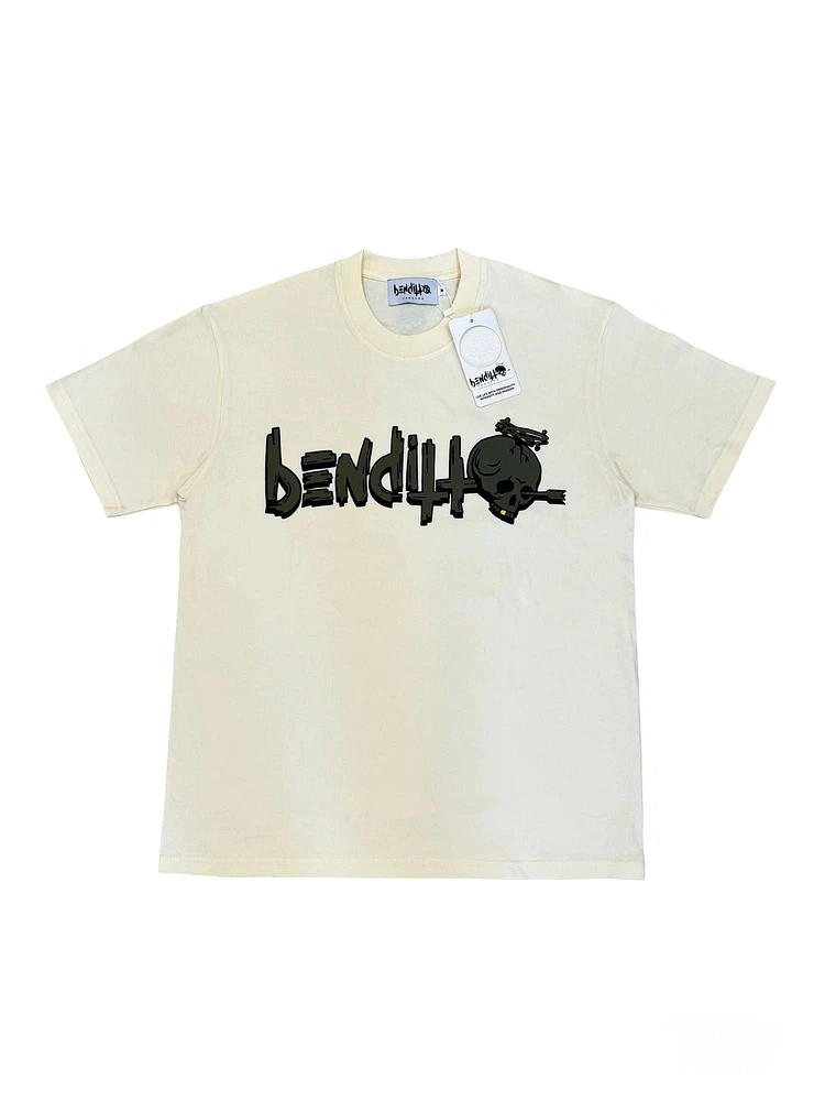 Benditto Logo Tee (Ivory-Green)