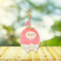 MINISO Yummy Yummy Series Plush Bag Charm (Strawberry Pear