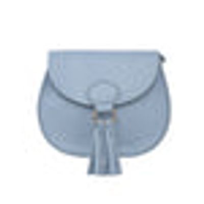 MINISO Trendy Crossbody Bag With Tassels(Blue