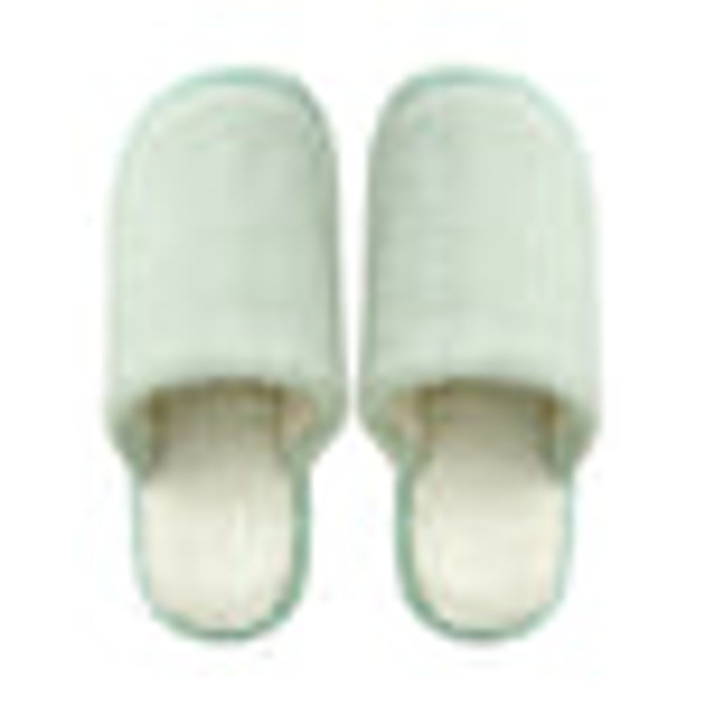 MINISO Marshmallow Cotton Slippers for Women(Green,35-36