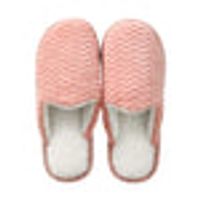 MINISO Wavy Cotton Slippers for Women(Pink,37-38