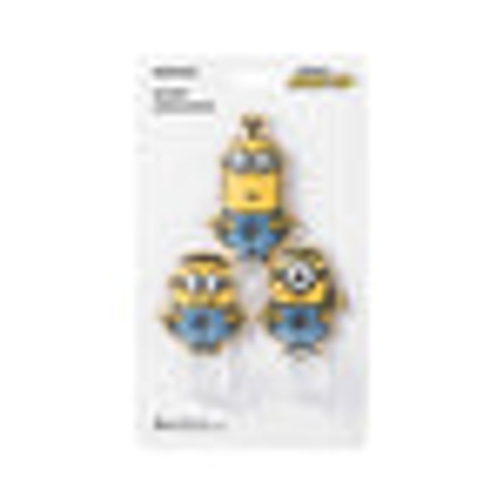 MINISO Minions Collection Foreign Shaped PVC Soft Rubber Hook (3pcs