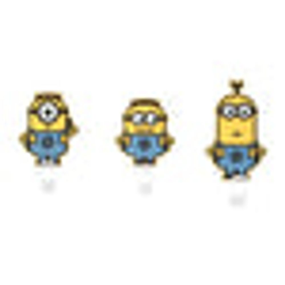 MINISO Minions Collection Foreign Shaped PVC Soft Rubber Hook (3pcs