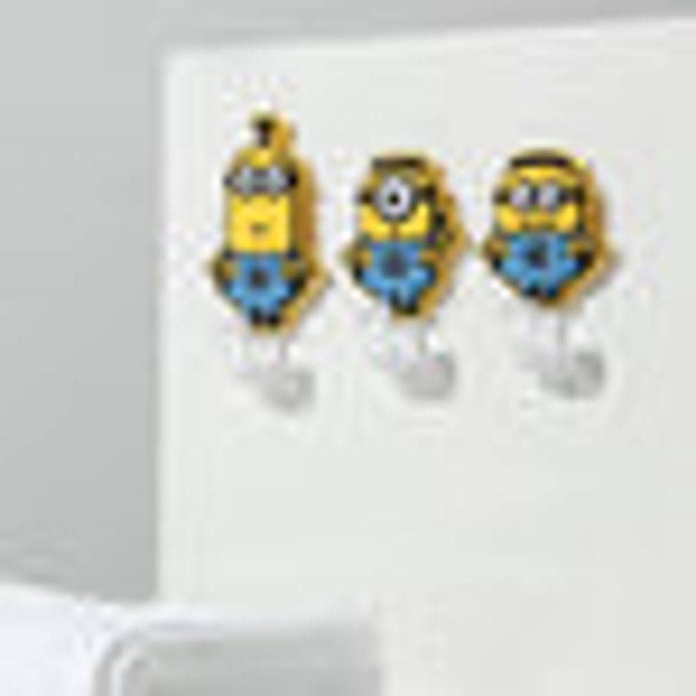 MINISO Minions Collection Foreign Shaped PVC Soft Rubber Hook (3pcs