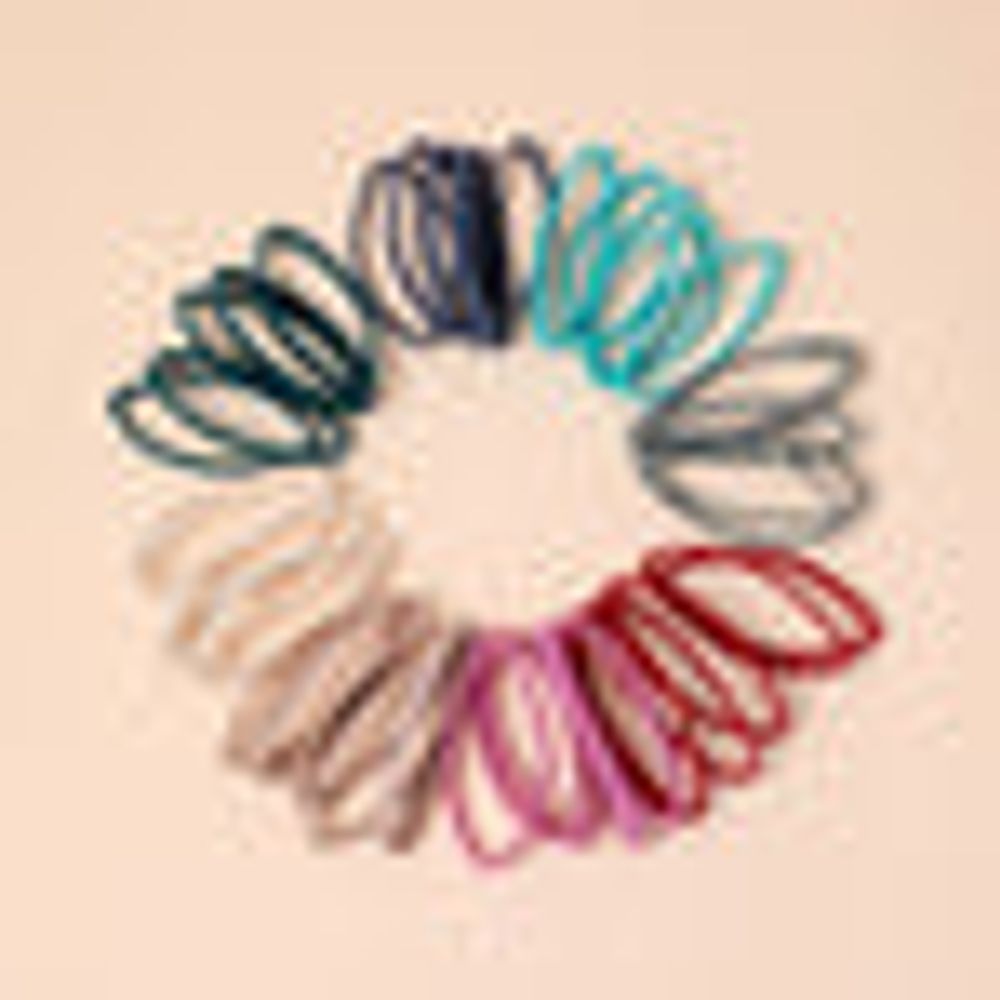 MINISO Simple Glossy Hair Tie Elastic Band 20 PCS Set