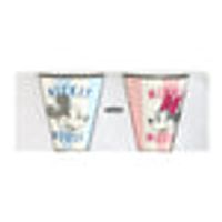 MINISO Mickey Mouse Collection Stripe Ceramic Mug 350ml (2mugs
