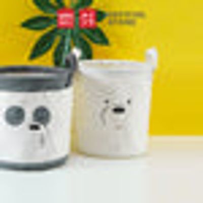 MINISO We Bare Bears Small Storage Bucket(Grizzly)