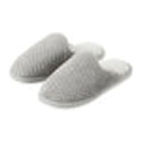 MINISO Wavy Cotton Slippers for Men(Gray