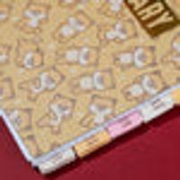 MINISO Mini Family Series Memo Book with Calendar (101 Sheets)(Shiba Inu