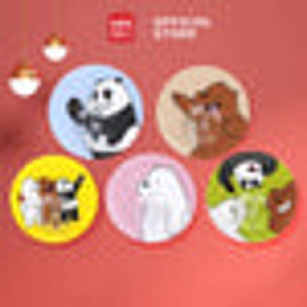 MINISO We Bare Bears- Hook (5 Pack