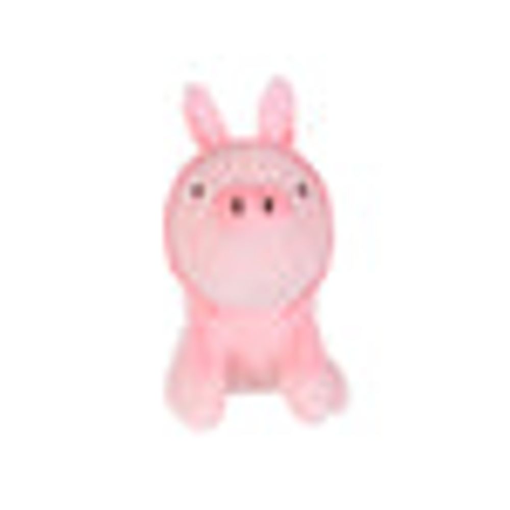 MINISO Sitting Piglet Plushie with Rabbit Hoodie