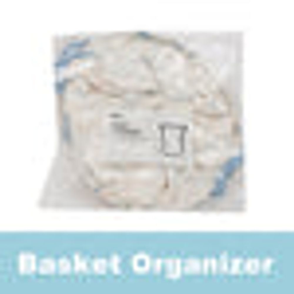 MINISO Striped Pattern Foldable Basket Organizer