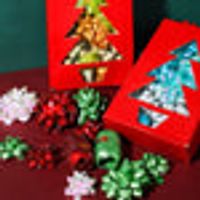 MINISO Christmas Series - Gift Wrapping Accesories Ribbons and Gift Tags Paper Box Set