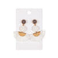 MINISO Ear Rings Half round scalloped tassel