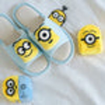 MINISO Minions Collection Four Seasons Slippers (Blue