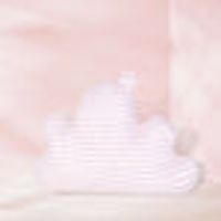 MINISO Stripe Cloud-shaped Pillow with Crown